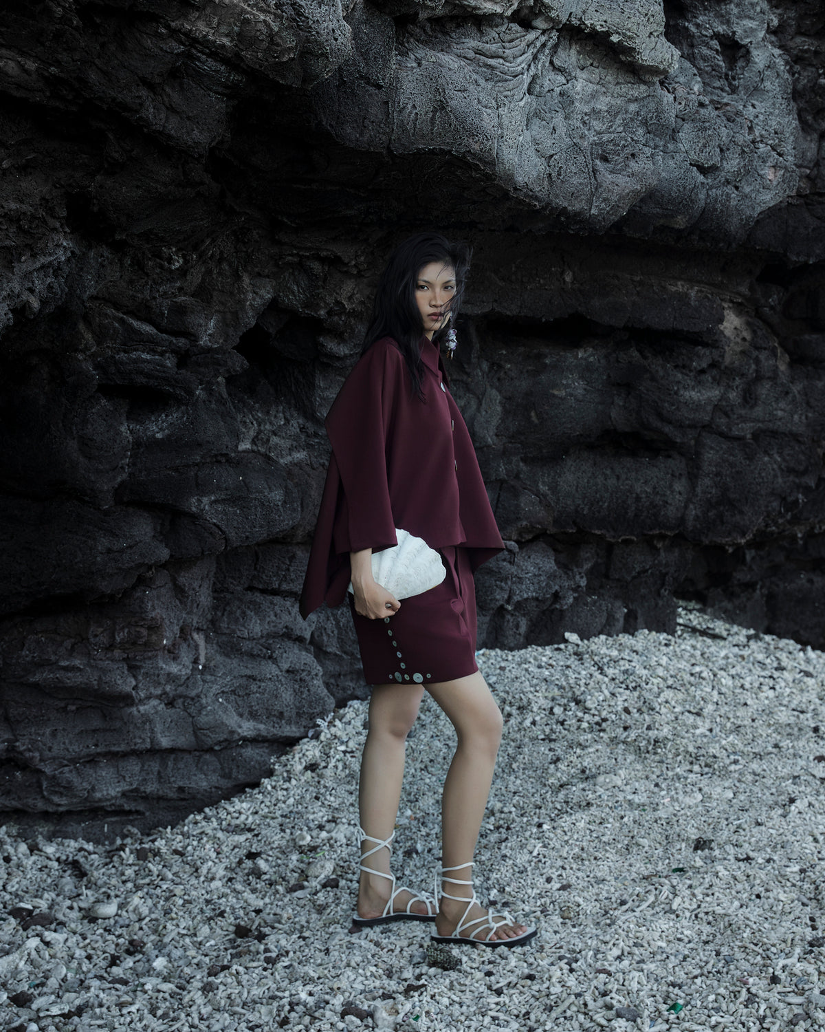 Brown Cape Shirt