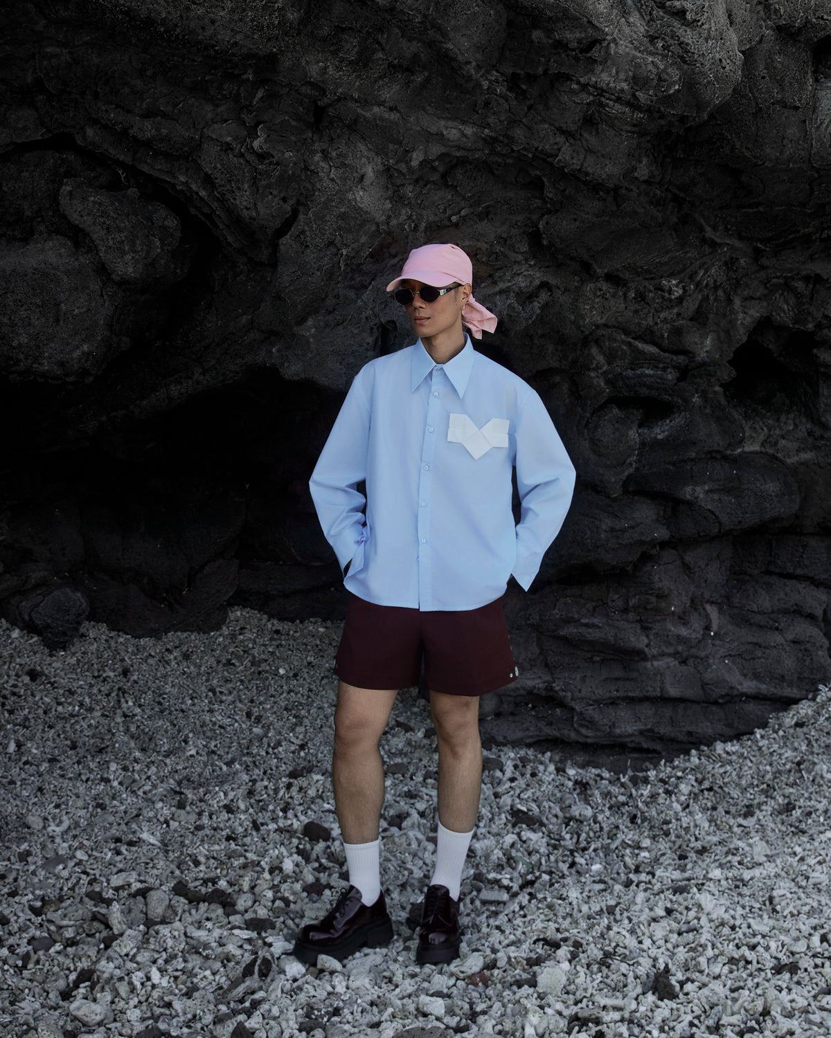 Baby Blue Origami Heart Shirt