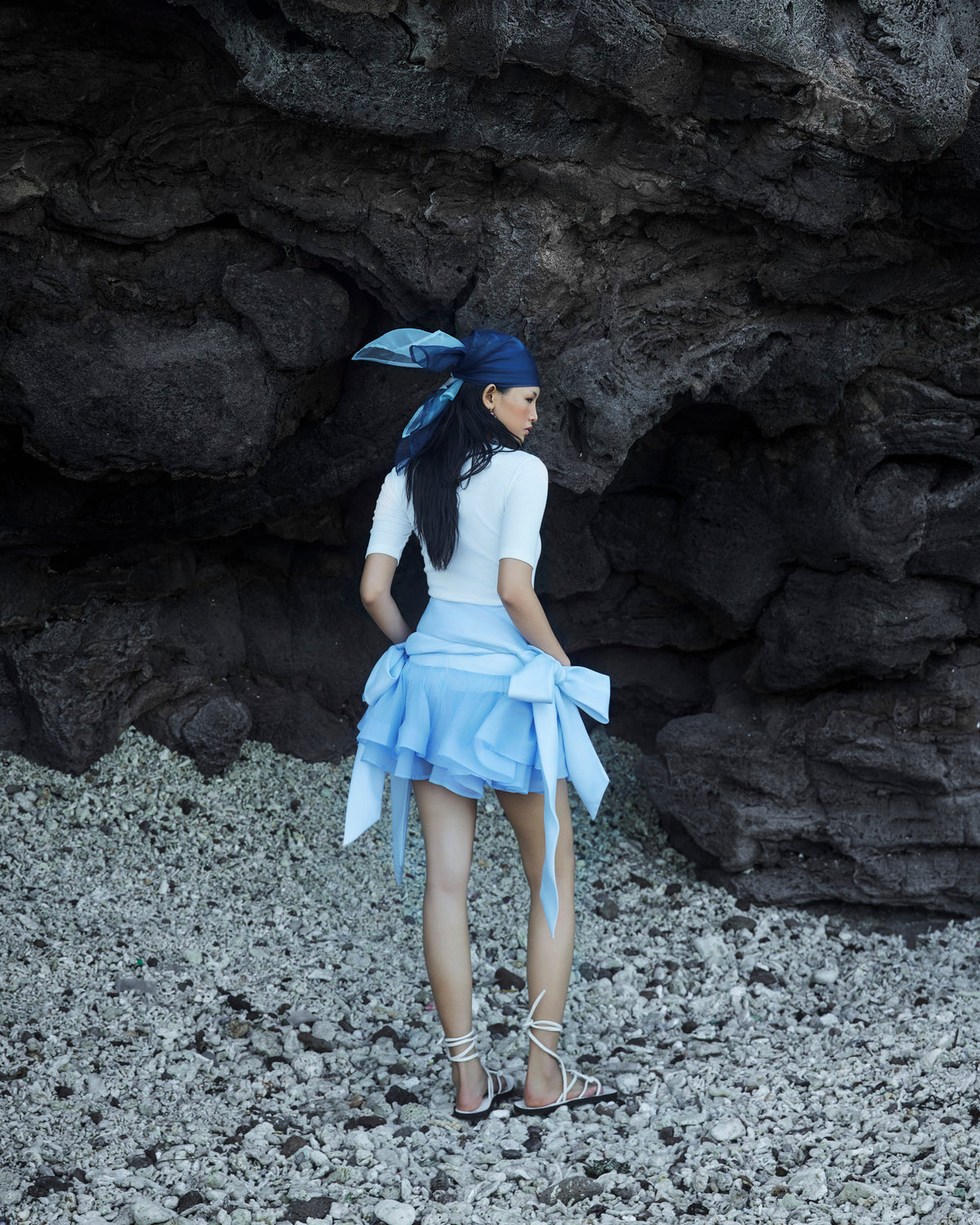 Blue Bowtie Skirt