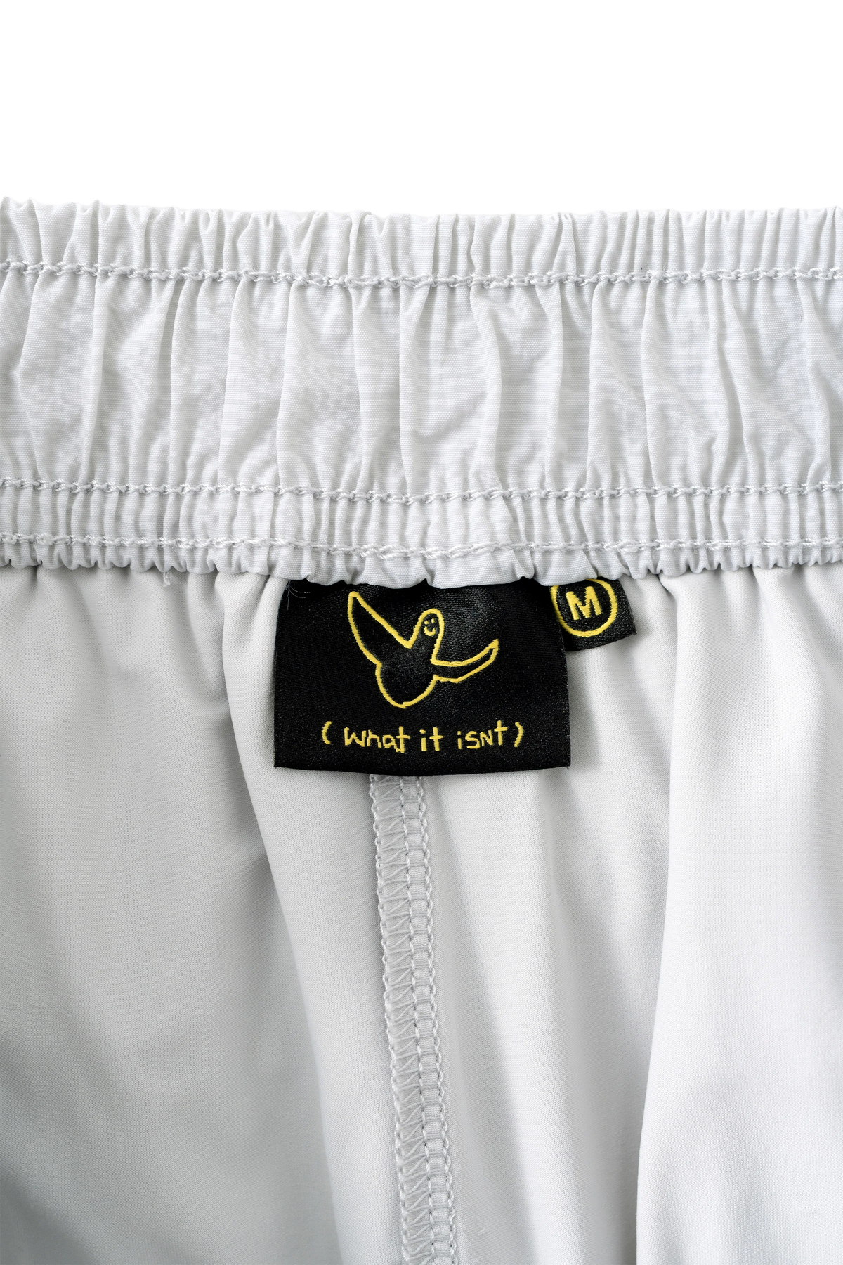 LIGHT GRAY WII POLYAMIDE PUFFY CARGO MINI SKIRT