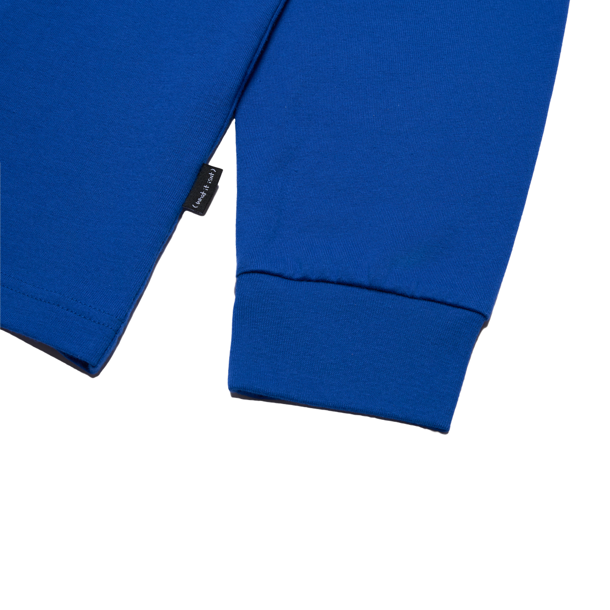 BLUE WII BASIC ANGEL LONG SLEEVE COTTON TEE
