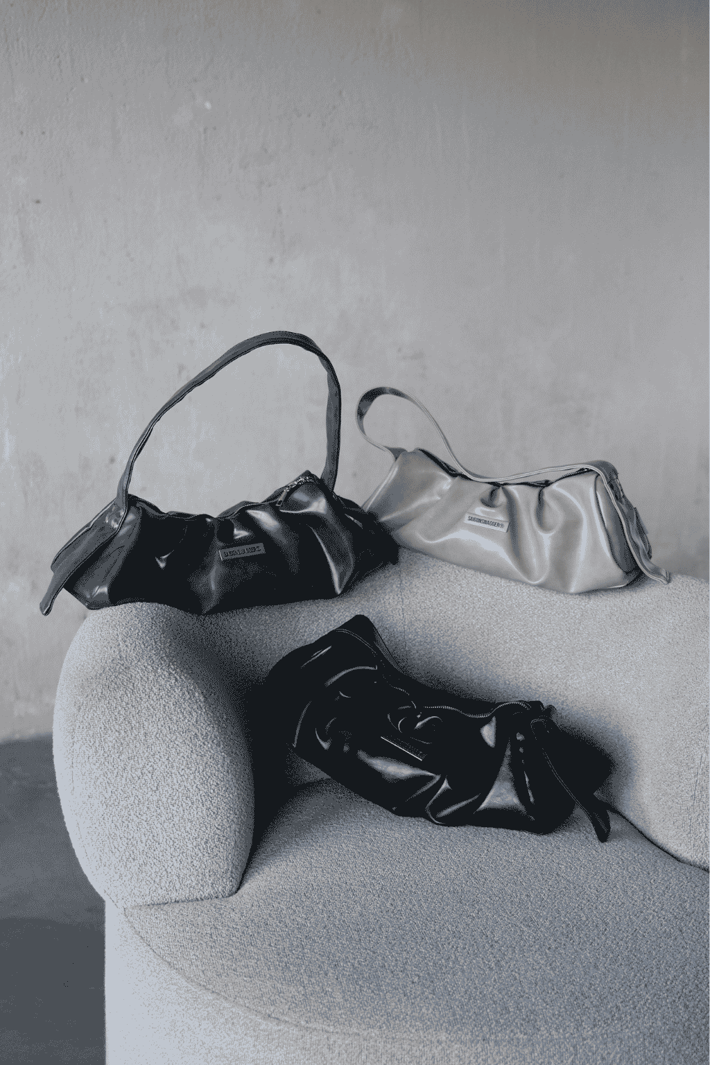 ASH GREY SGS VELO BAGUETTE BAG