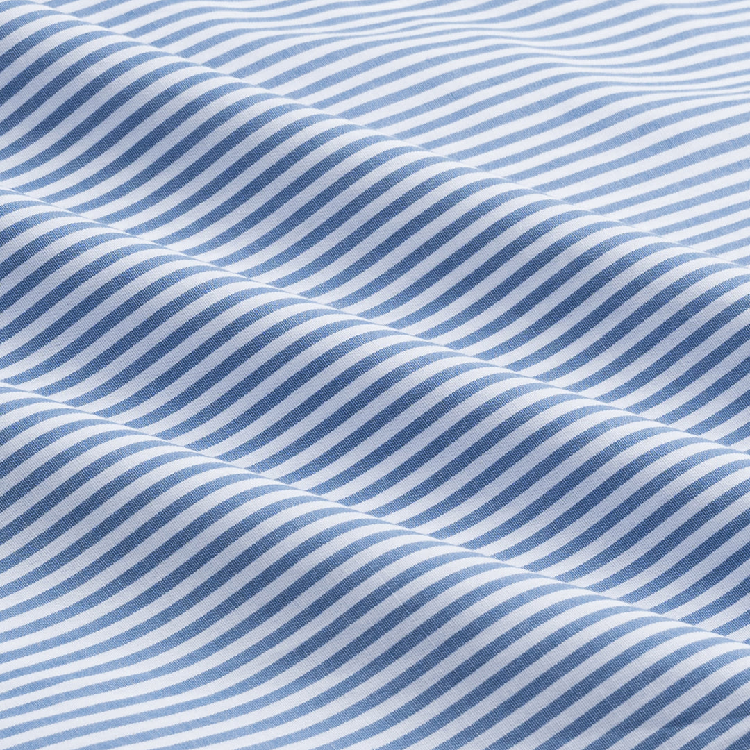 OWST LOGO MINI STRIPE SHIRT - BLUE