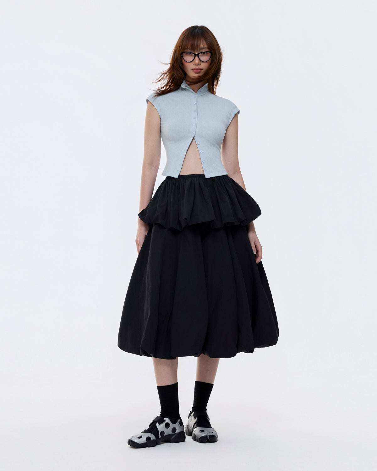 TIERED BUBBLE SKIRT