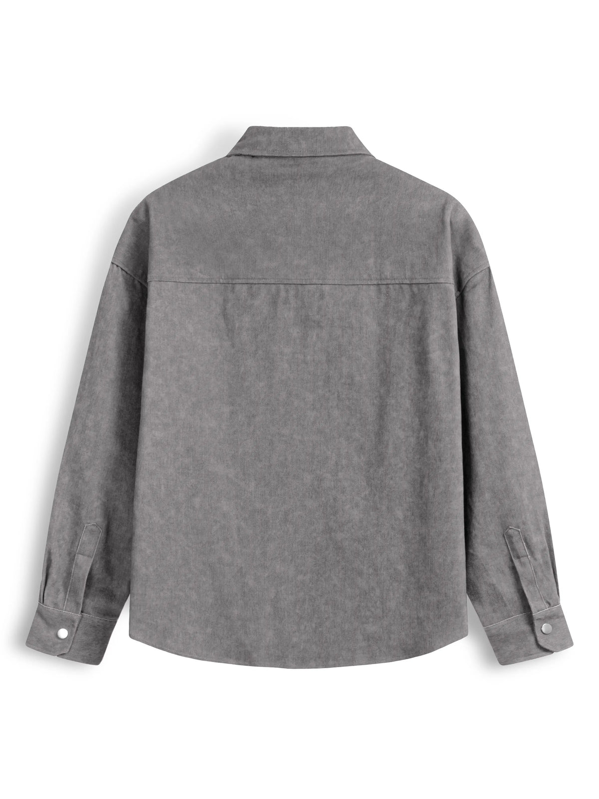 BLEACH EFFECT SHIRT - LIGHT GREY