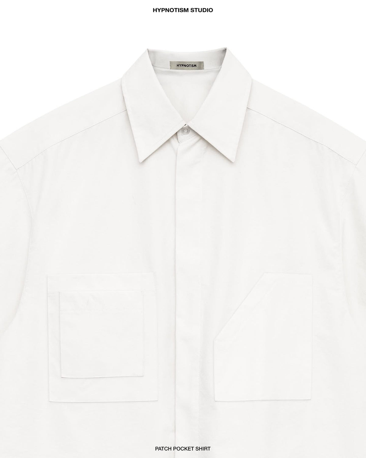 WHITE PATCH POCKET SHIRT