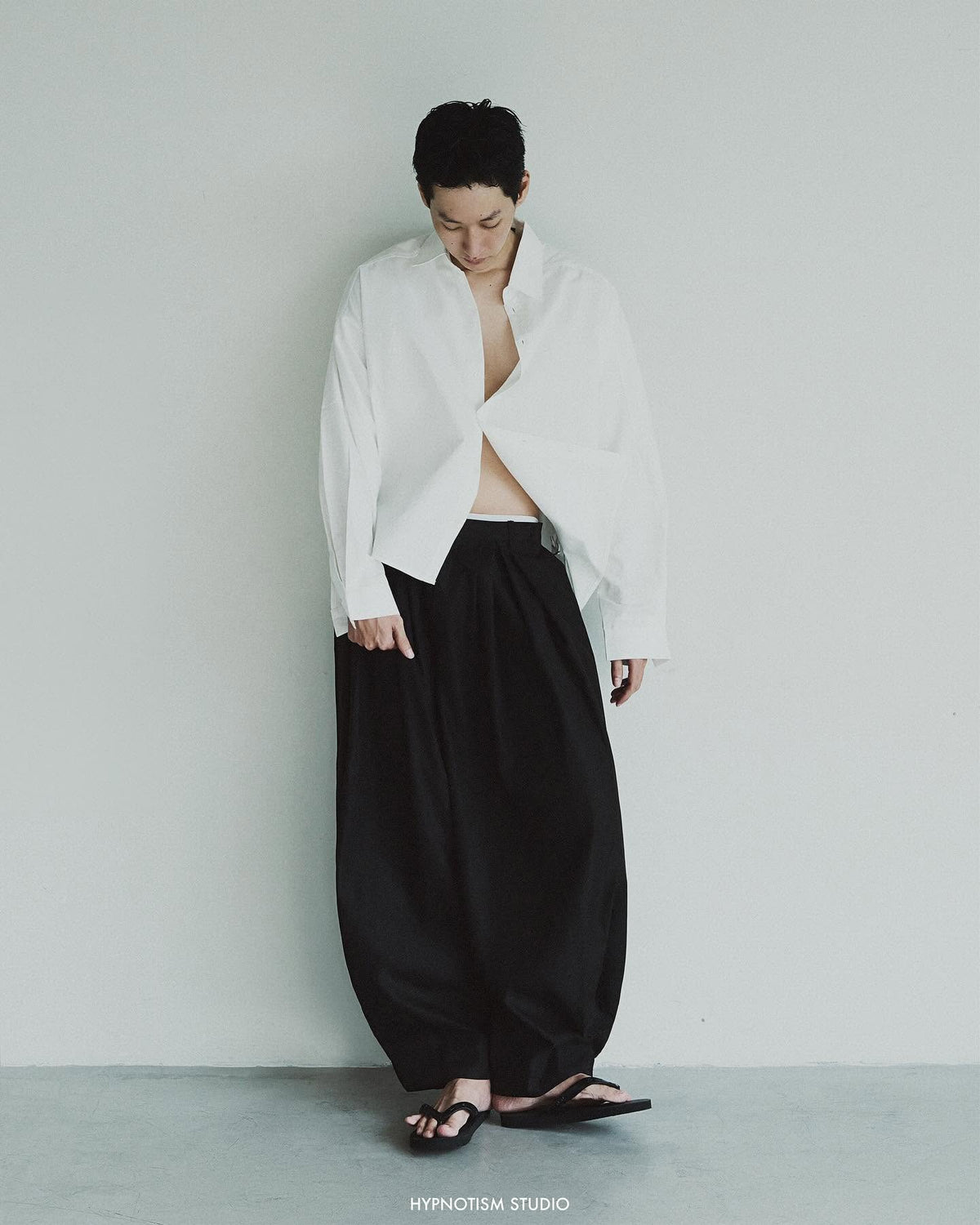 PUFF PLEATED TROUSERS