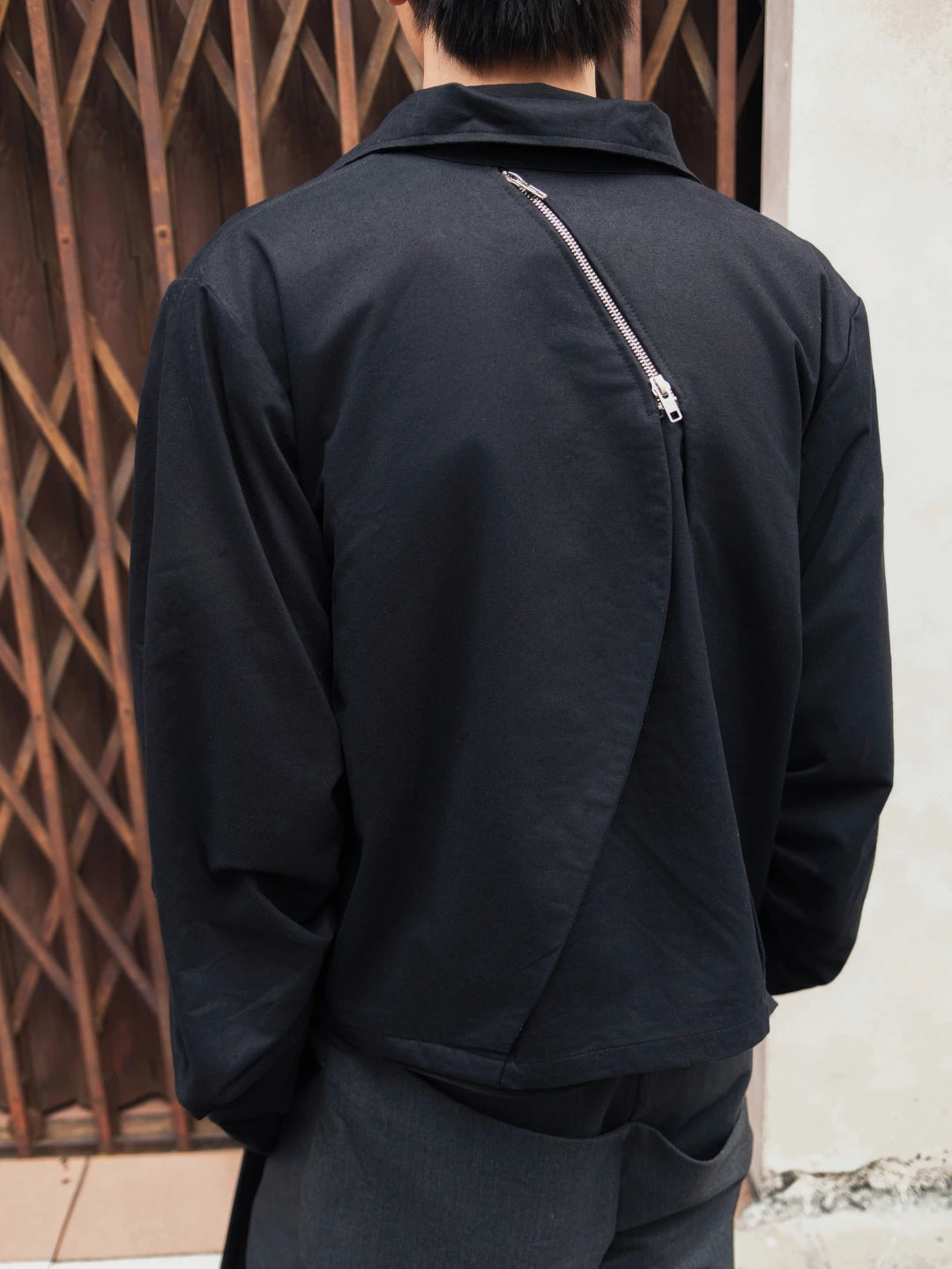 TRIPLE ZIP JACKET - BLACK