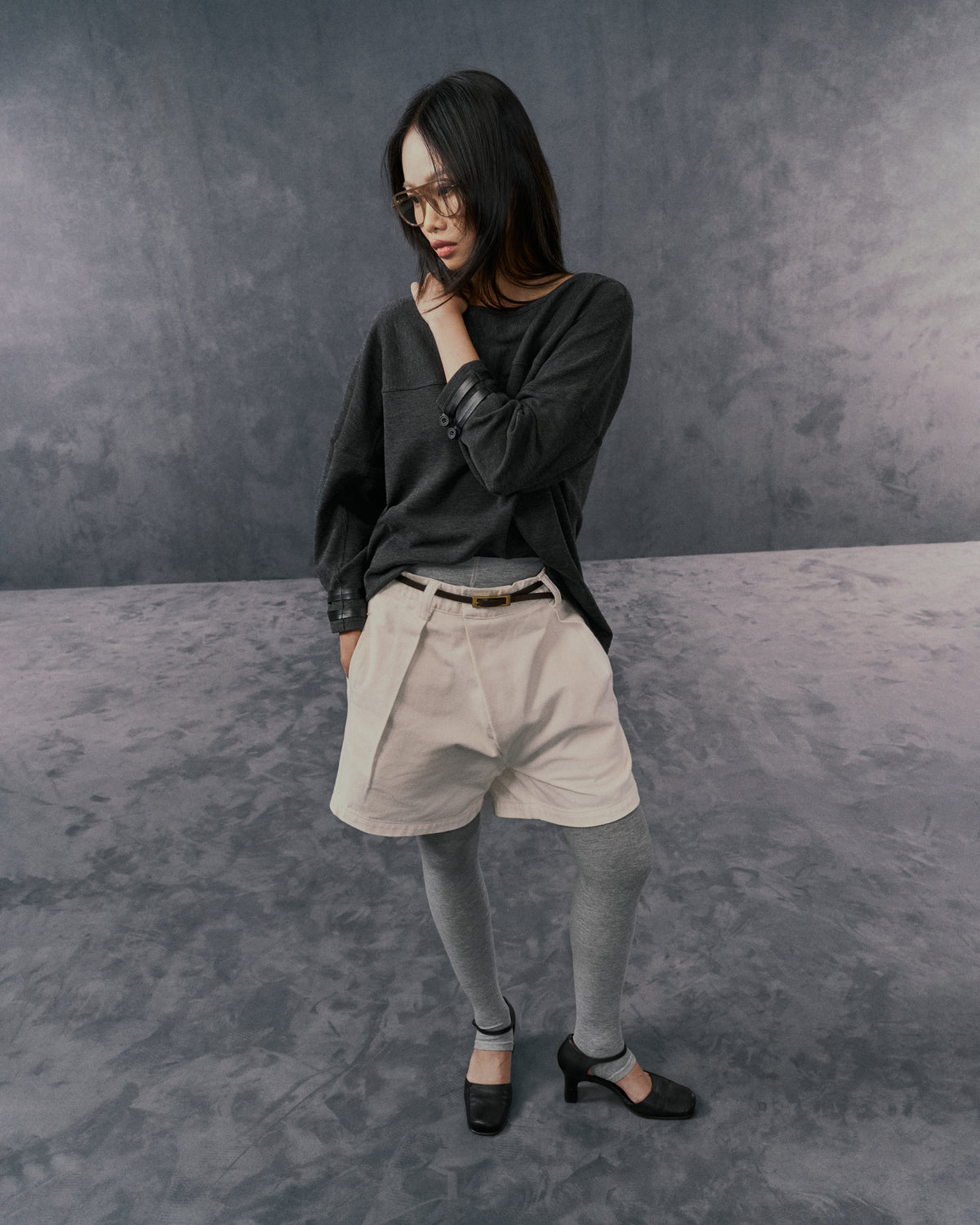 GREY RIMLINE HALFSLEEVES SHIRT