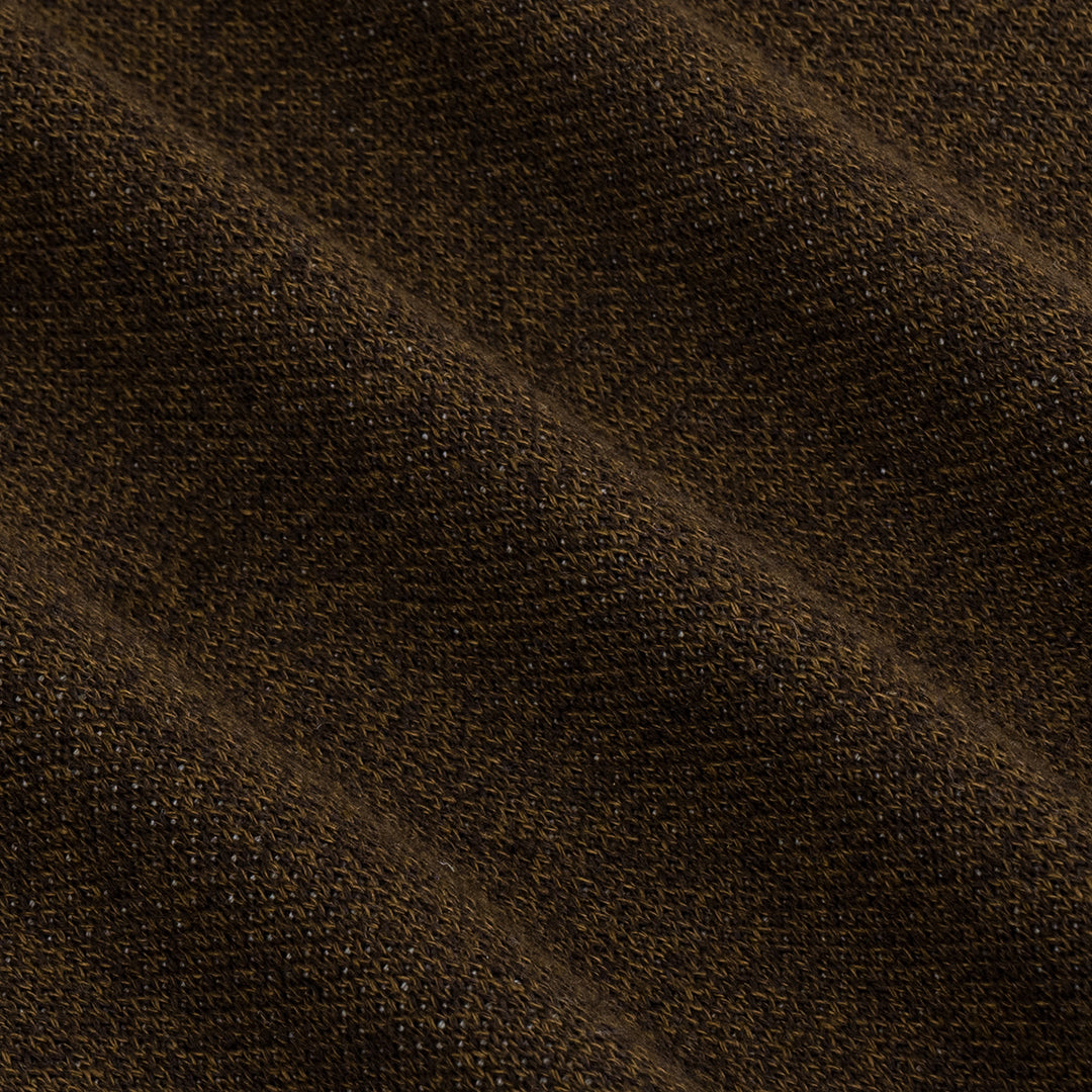 OWST COLLAR KNITTED TEE - BROWN
