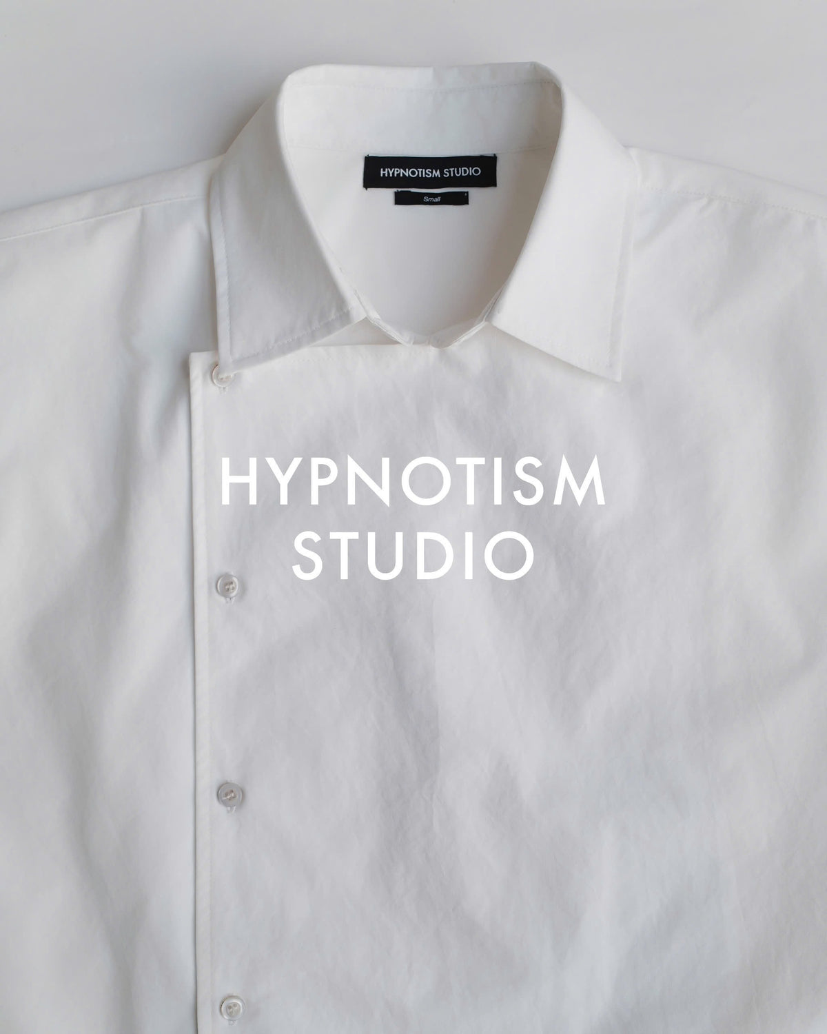 WHITE SLANT SHIRT