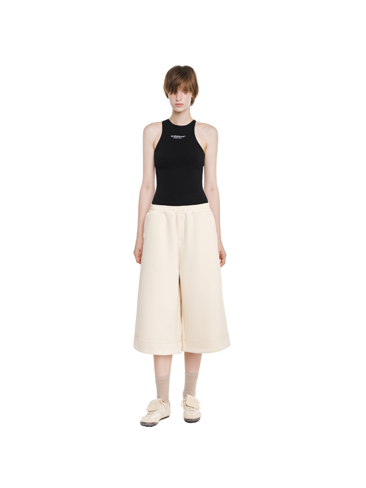UNEVEN SHOULDER TANK TOP