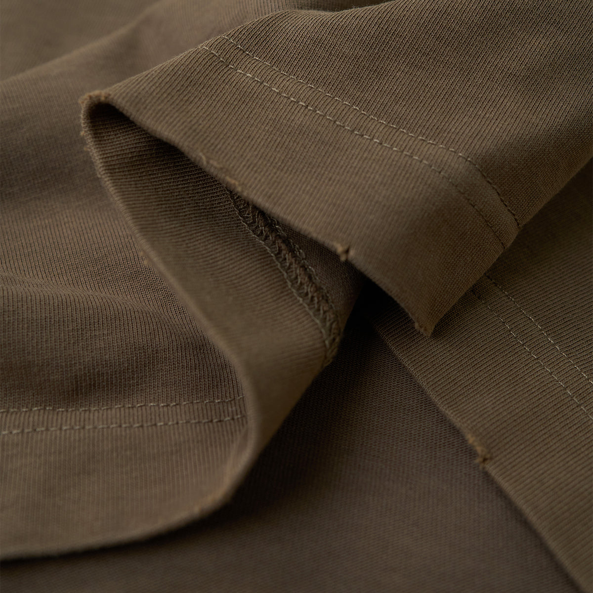 WASHED BOXY T-SHIRT/ BROWN