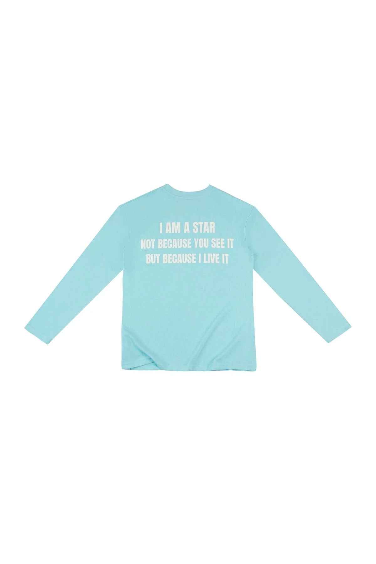 BABY BLUE "WHENEVER" STAR MANIFESTO LONGSLEEVES