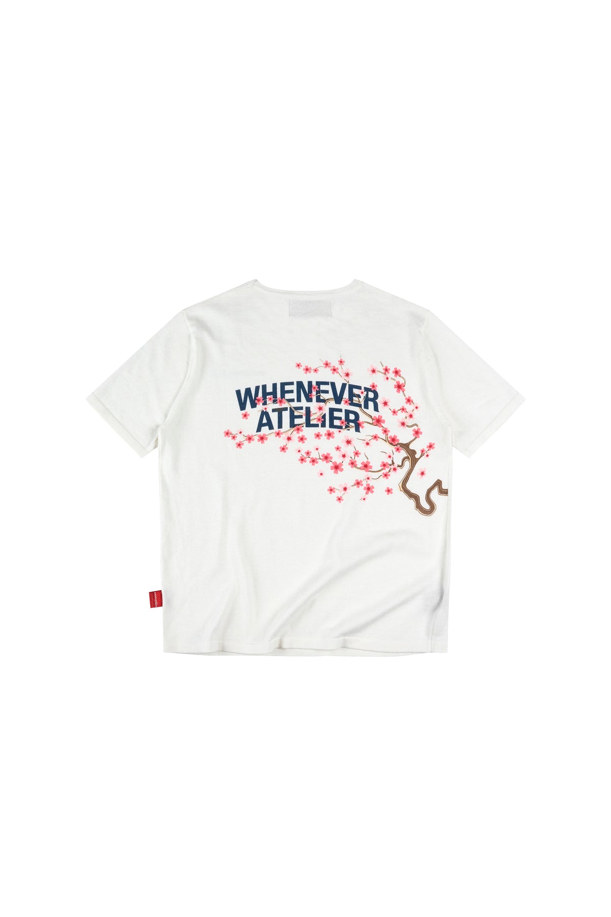 WHITE “WHENEVER” SAKURA LOGO