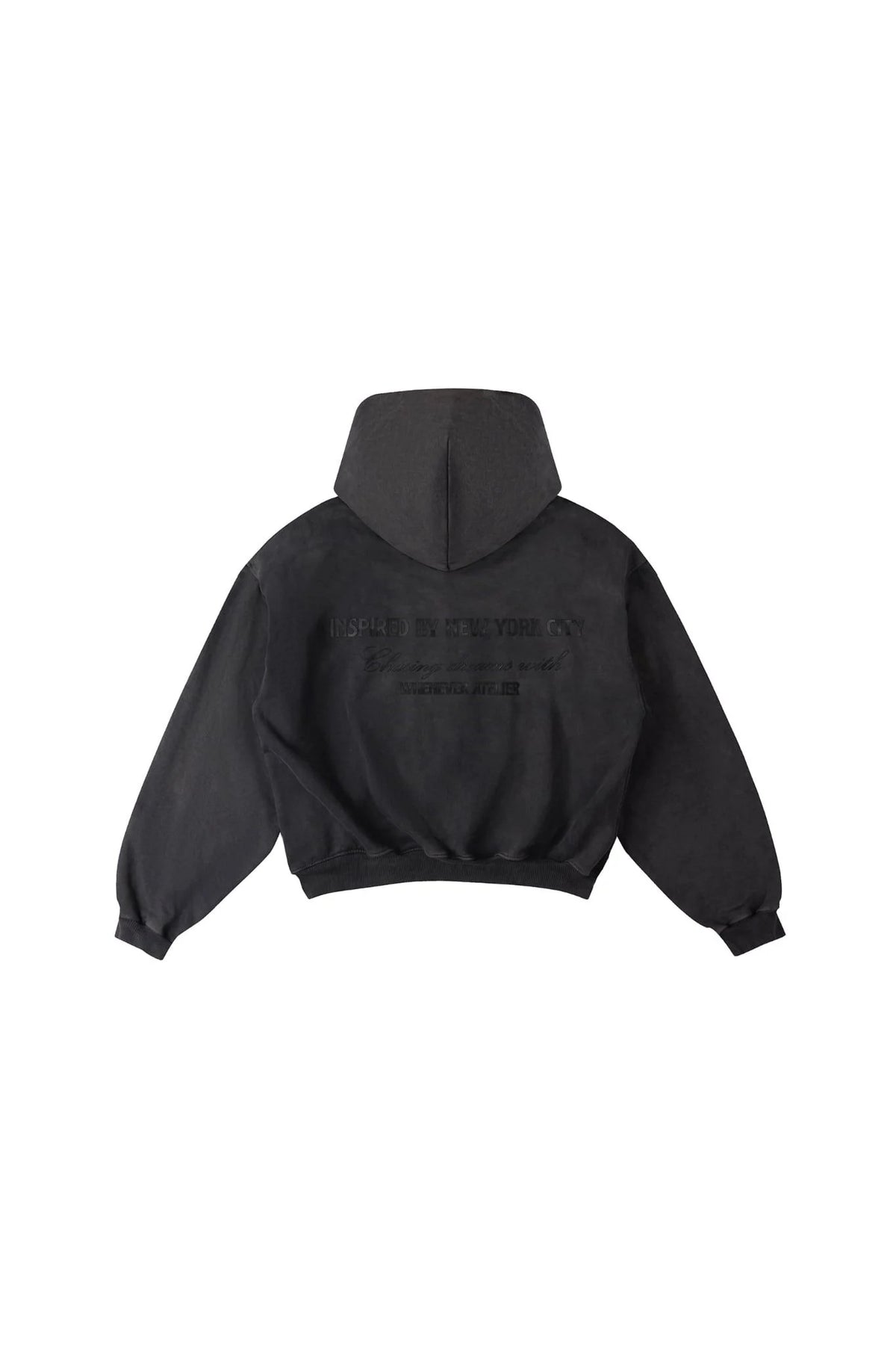 VINTAGE GREY "WHENEVER" SUPERSTAR PADDED TRACK JACKET