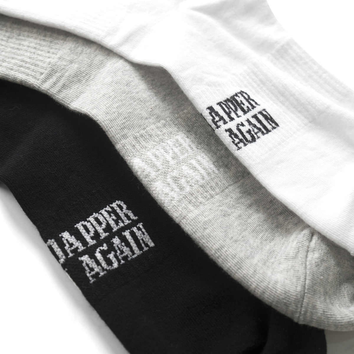 CIRCLE SOCKS - BLACK/ WHITE/ GREY