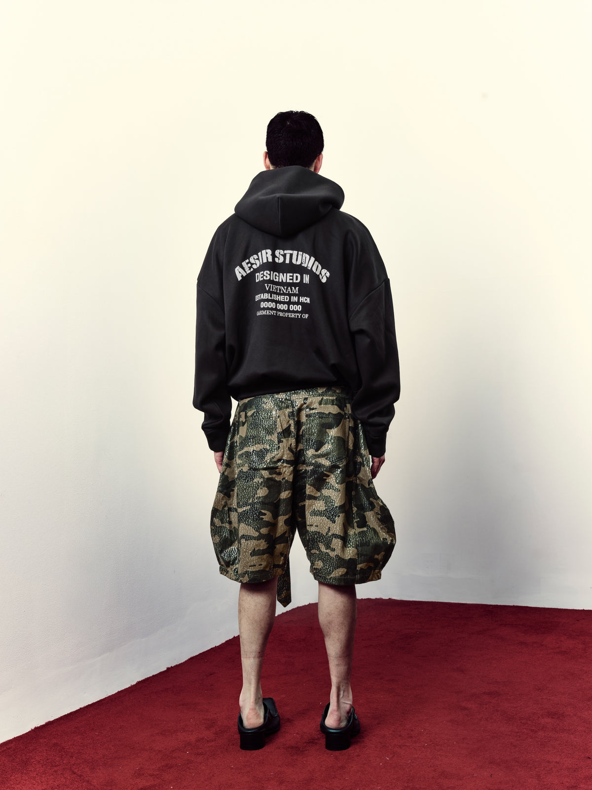 Heino - Waxed Camo Jorts