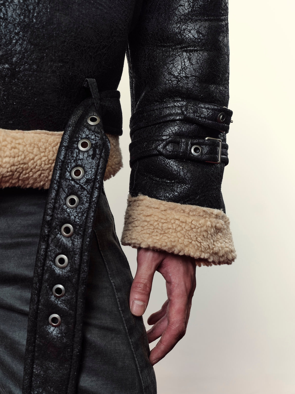EDRAS - FAUX SHEARLING PILOT JACKET