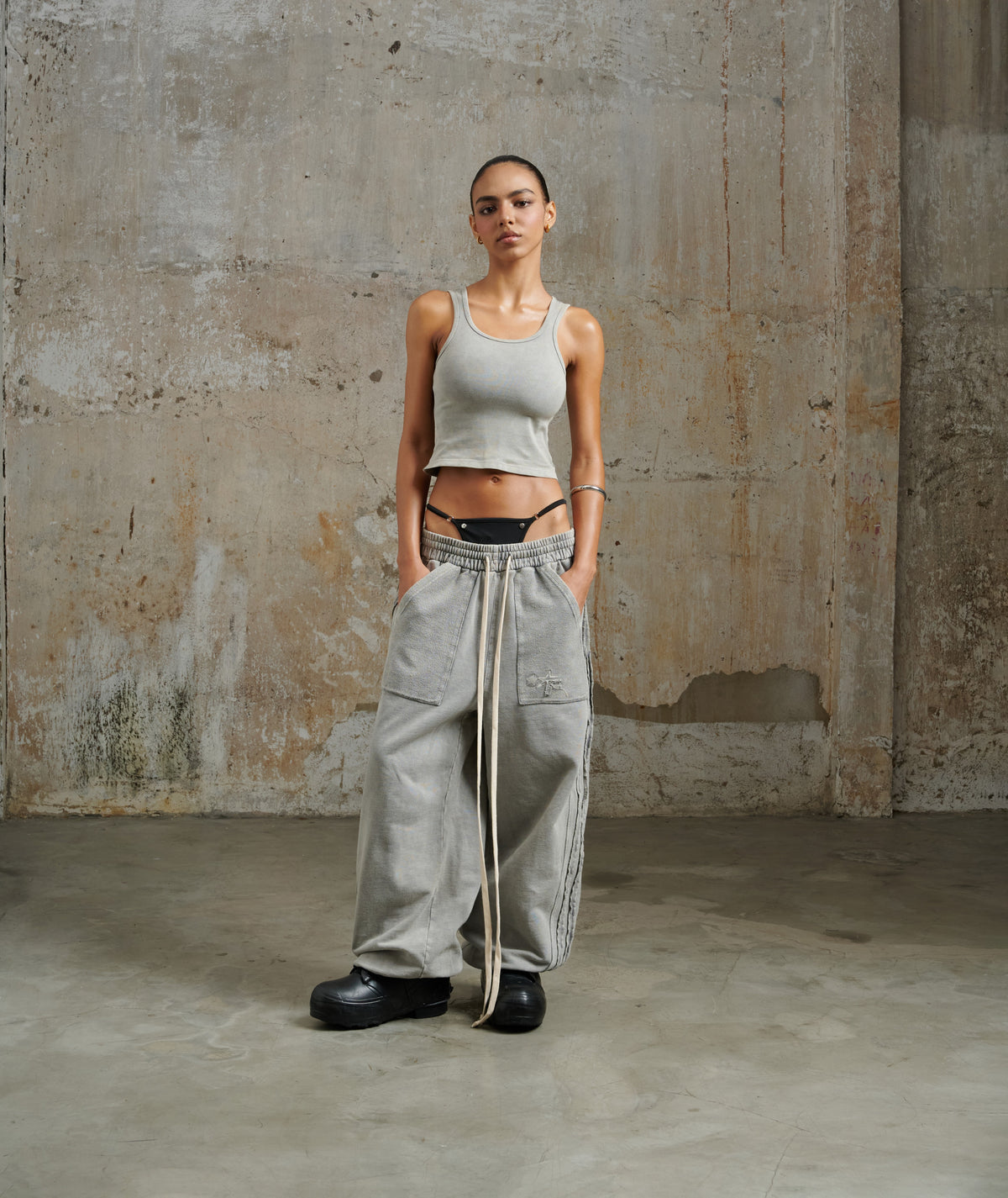 FNOS - JGW6 WASHED PANTS - GRAY