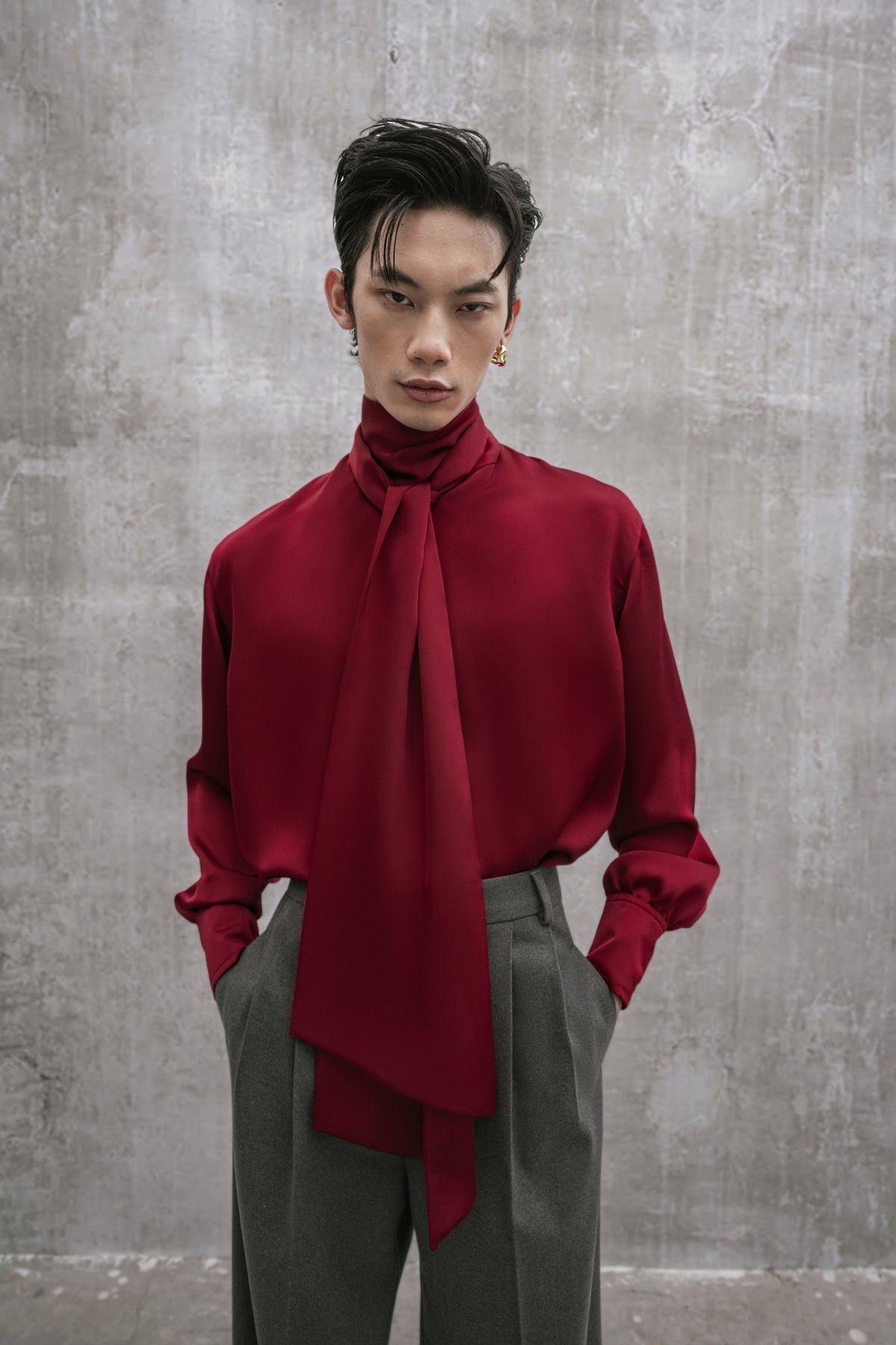s25-mens-burgundy-silk-top fortythree astoud