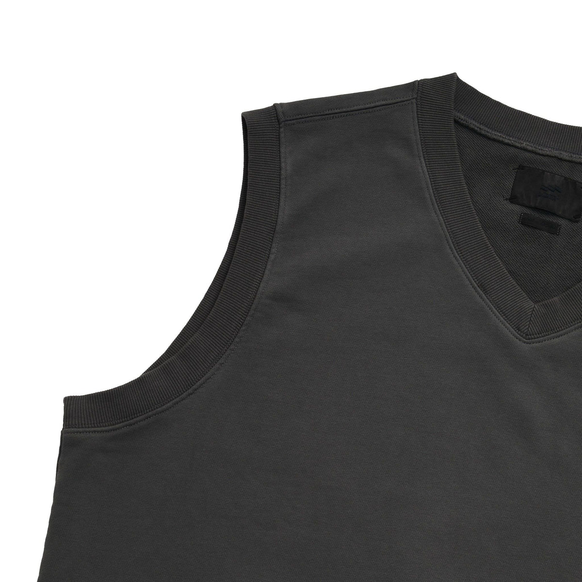 Misty Grey Hugged V-Neck Gilet