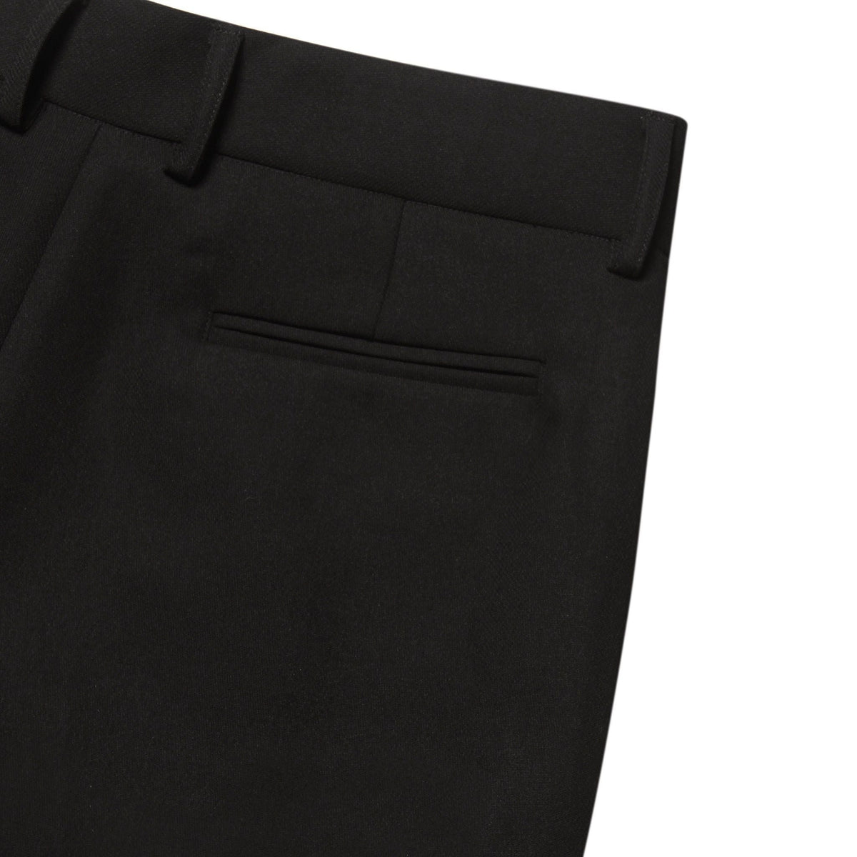 BLACK ROLLING WIDE-LEG TROUSERS