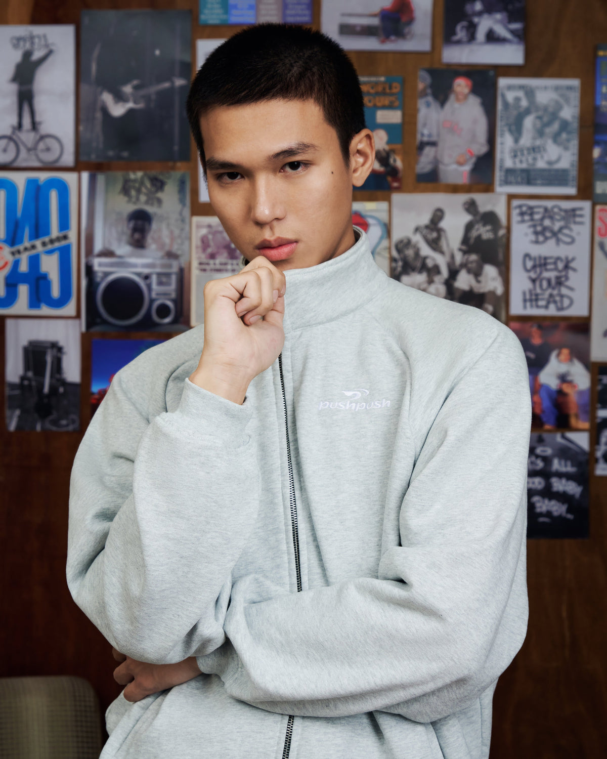 Gray Finn Raglan Jacket