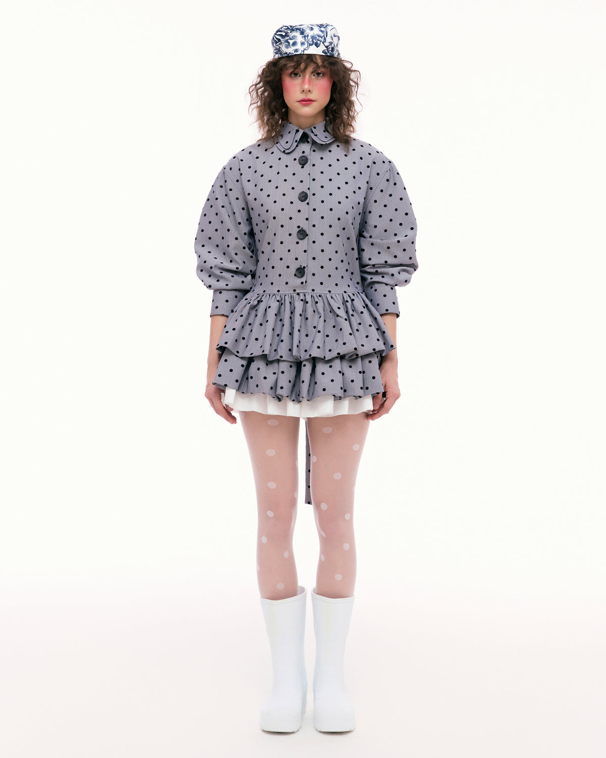 DARK GRAY LADYBUG SHIRT