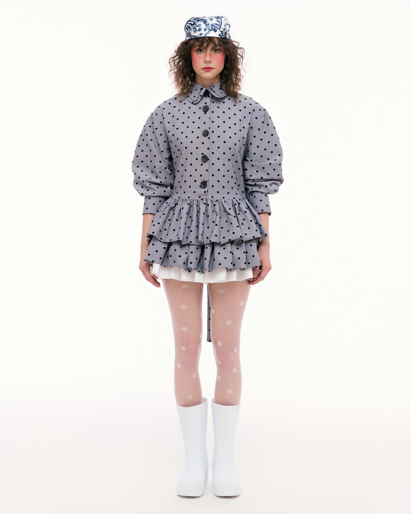 DARK GRAY LADYBUG SHIRT