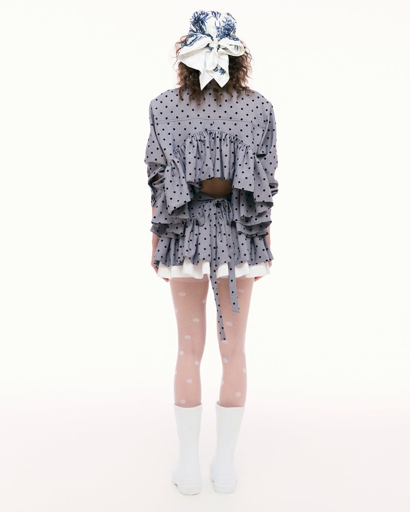 DARK GRAY LADYBUG SHIRT