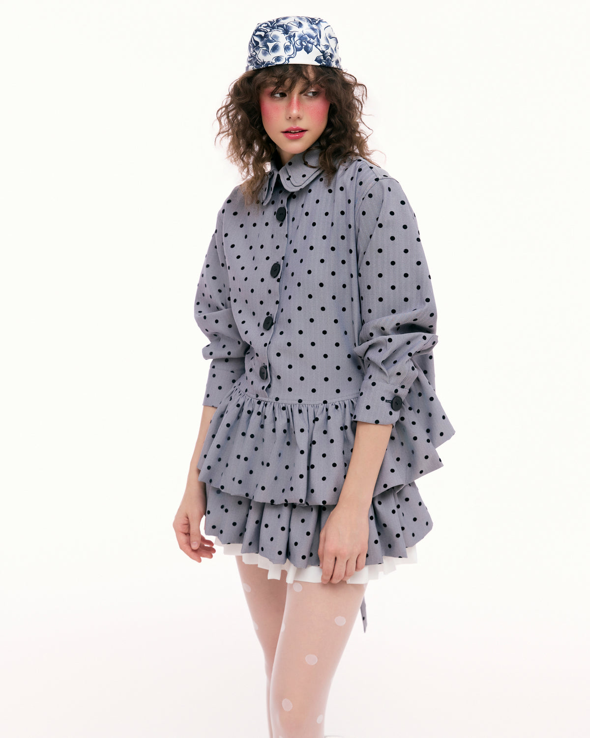 DARK GRAY LADYBUG SHIRT