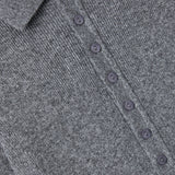 Pebble Grey Maison Henley Polo Shirt
