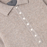 Oatmilk Maison Henley Polo Shirt