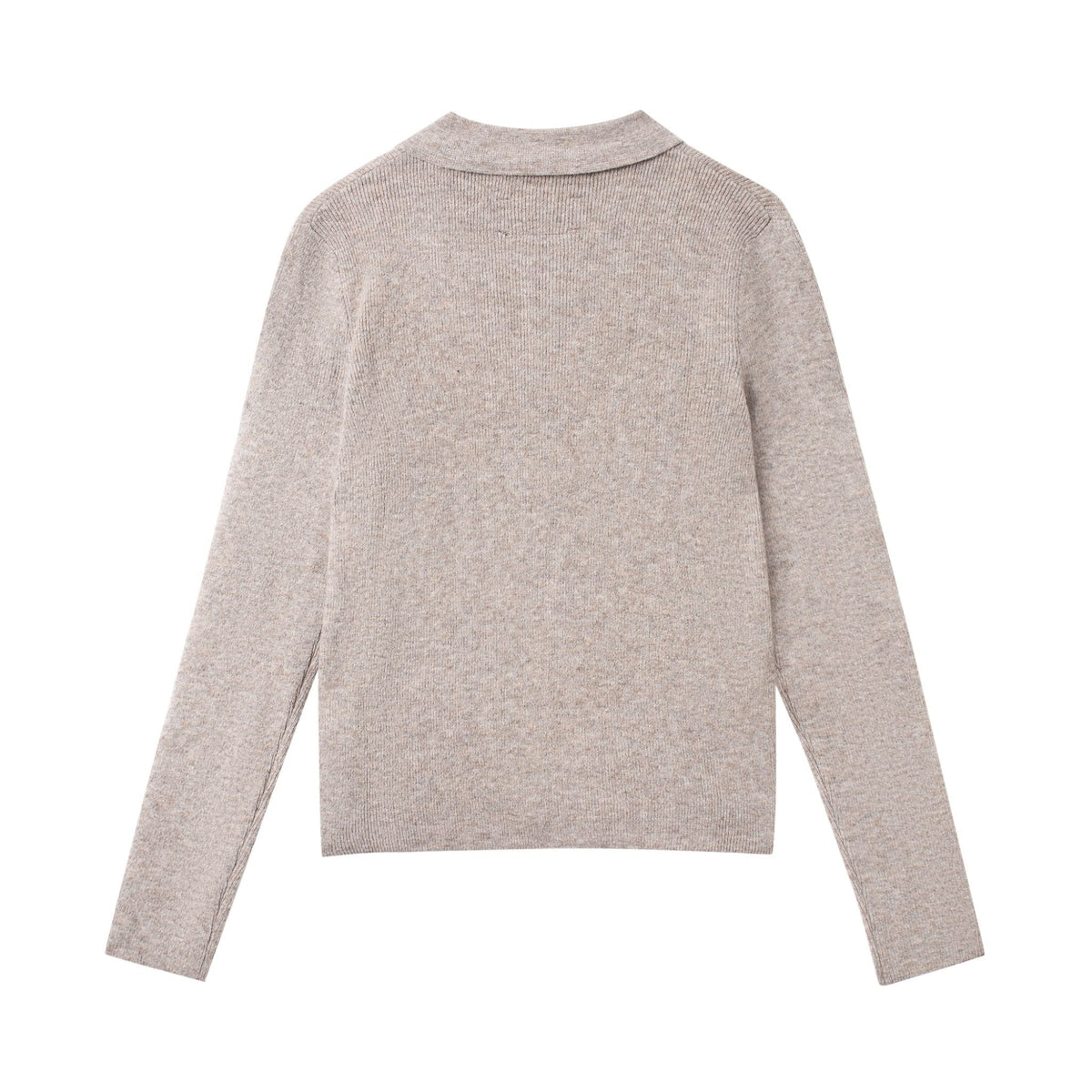 Oatmilk Maison Henley Polo Shirt