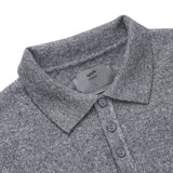 Pebble Grey Maison Henley Polo Shirt
