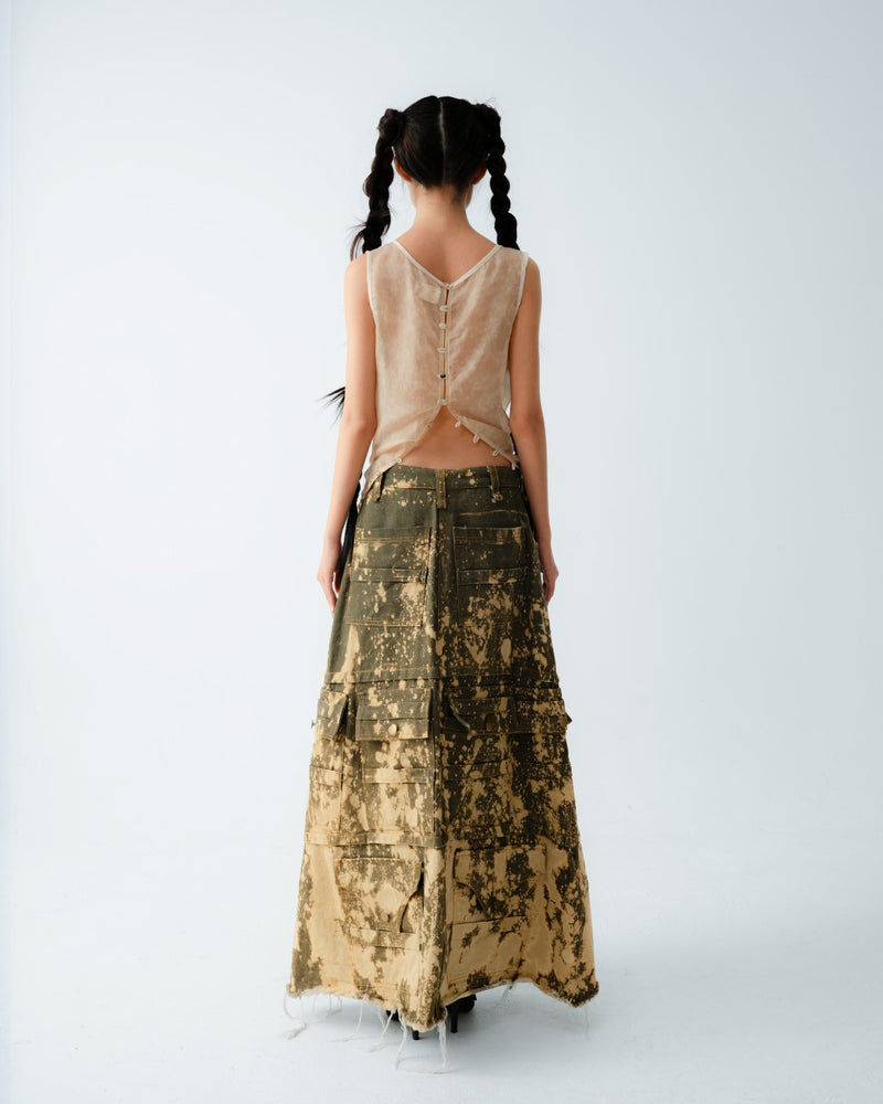 lam-lu-cargo-jean-skirt an heritage astoud