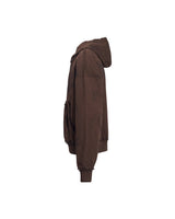 DIMOIR DOUBLE-BODY WASH BROWN HOODIE