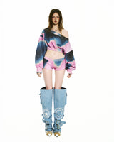 BONG Printed Super Short Pants - GRADIENT