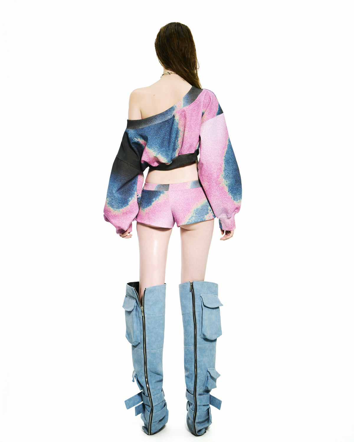 BONG Printed Super Short Pants - GRADIENT