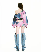 BONG Printed Super Short Pants - GRADIENT