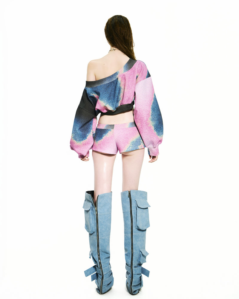 BONG Printed Super Short Pants - GRADIENT