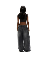 TBT9 - "FNOS" PRINTED CROPTOP - DARK GREY