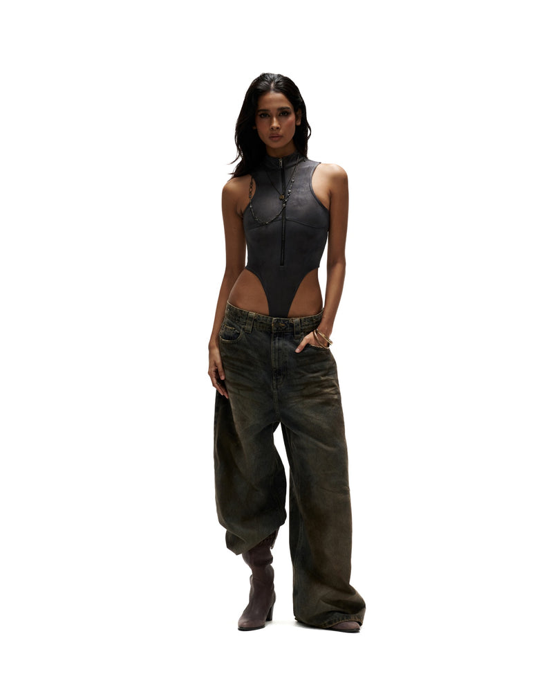 BDS1 - "FNOS" BODYSUIT - DARK GREY