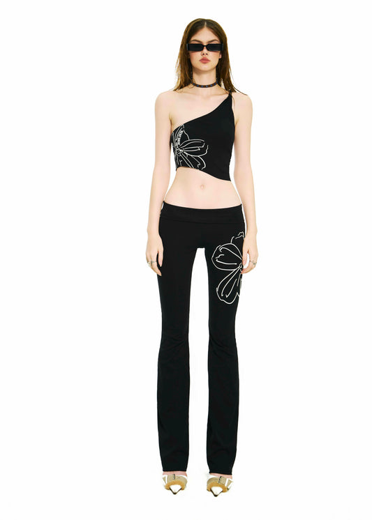 BONG LOW RISE FLARED PANTS