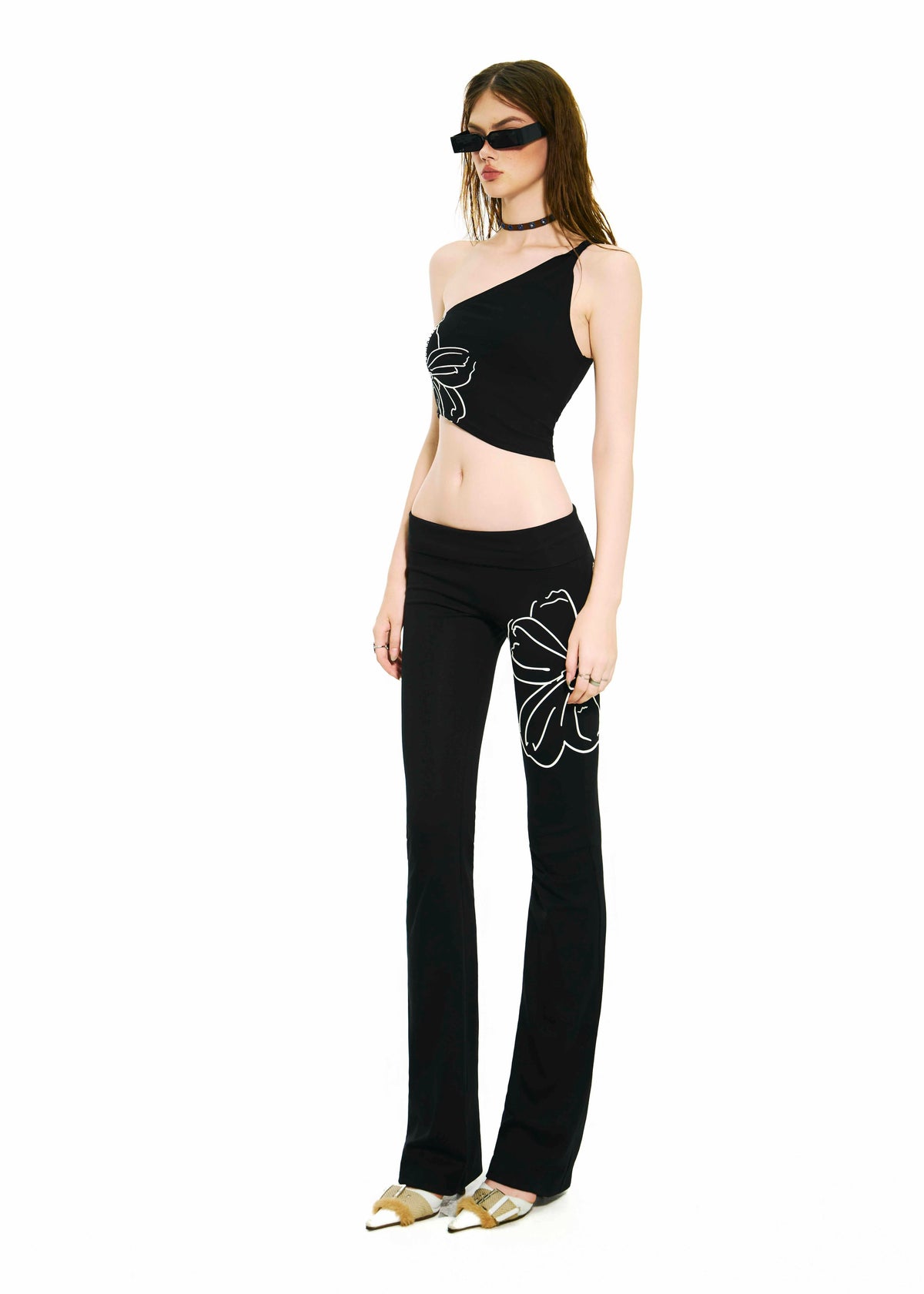 BONG LOW RISE FLARED PANTS