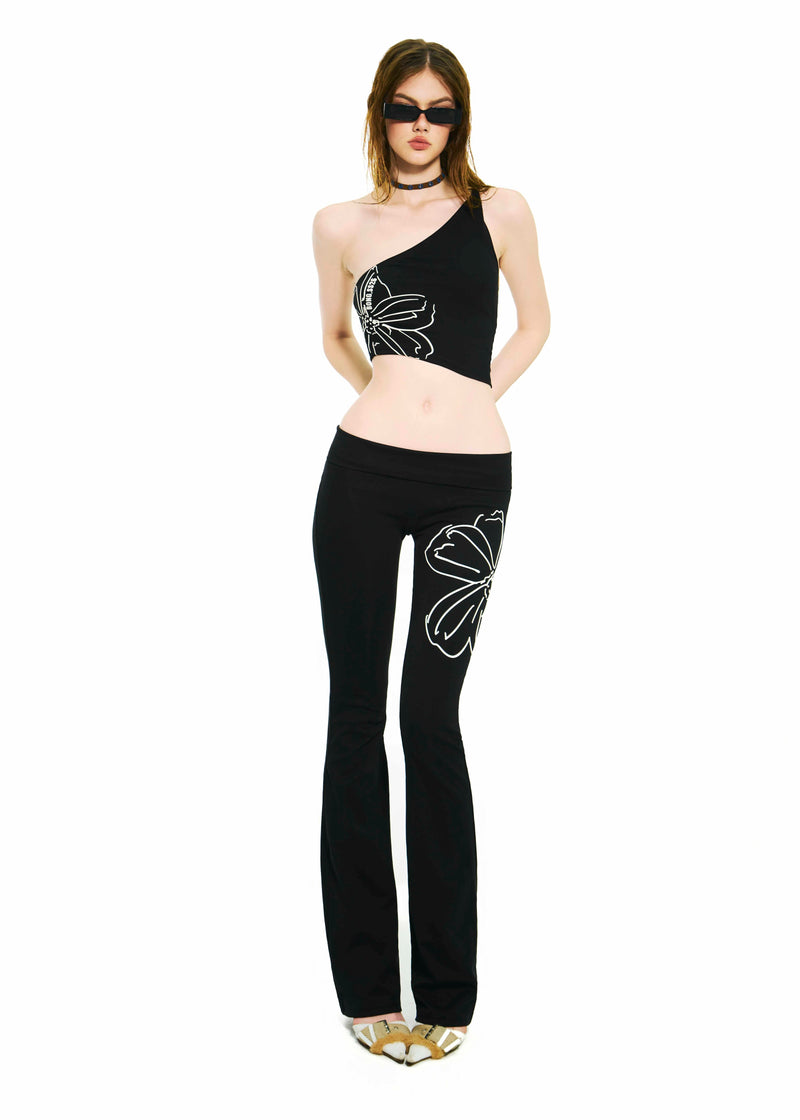 BONG LOW RISE FLARED PANTS