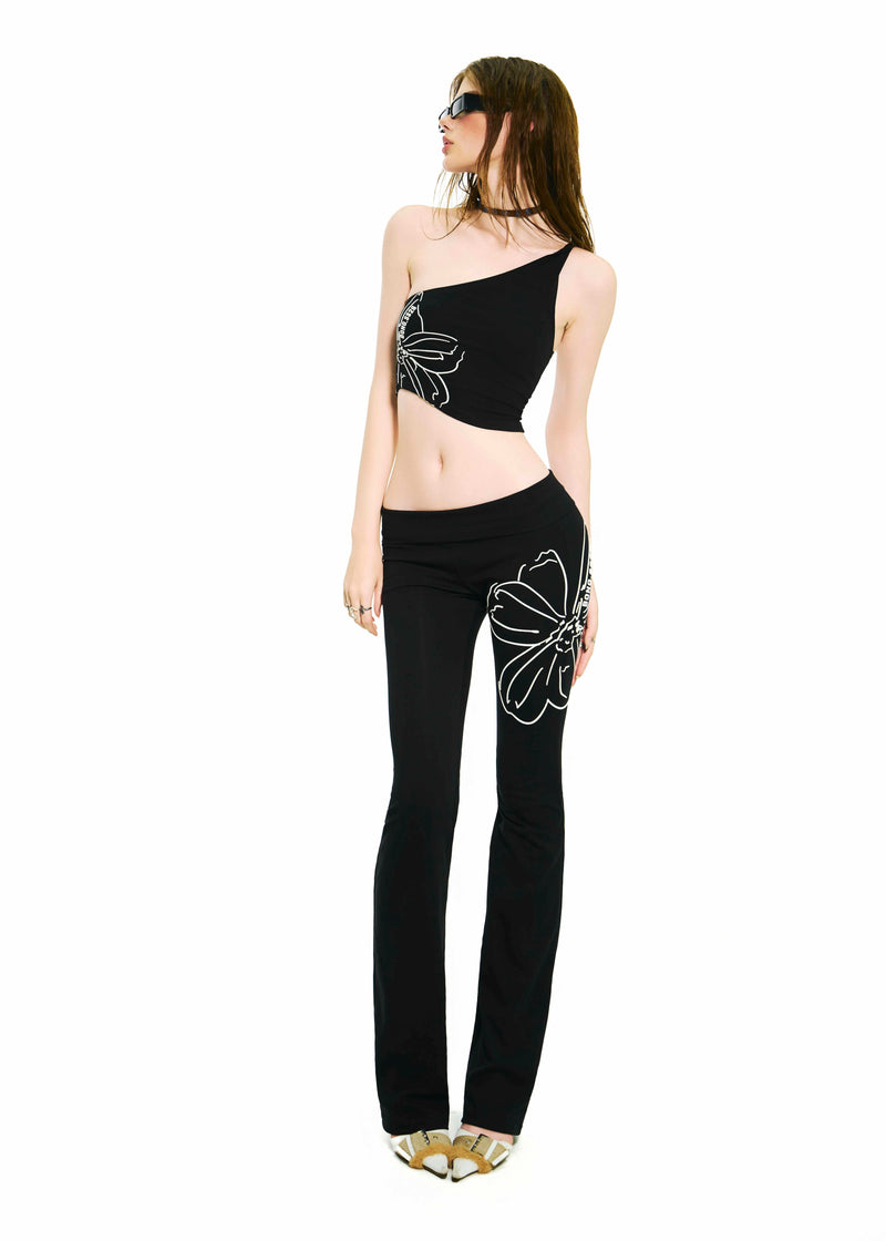 BONG LOW RISE FLARED PANTS