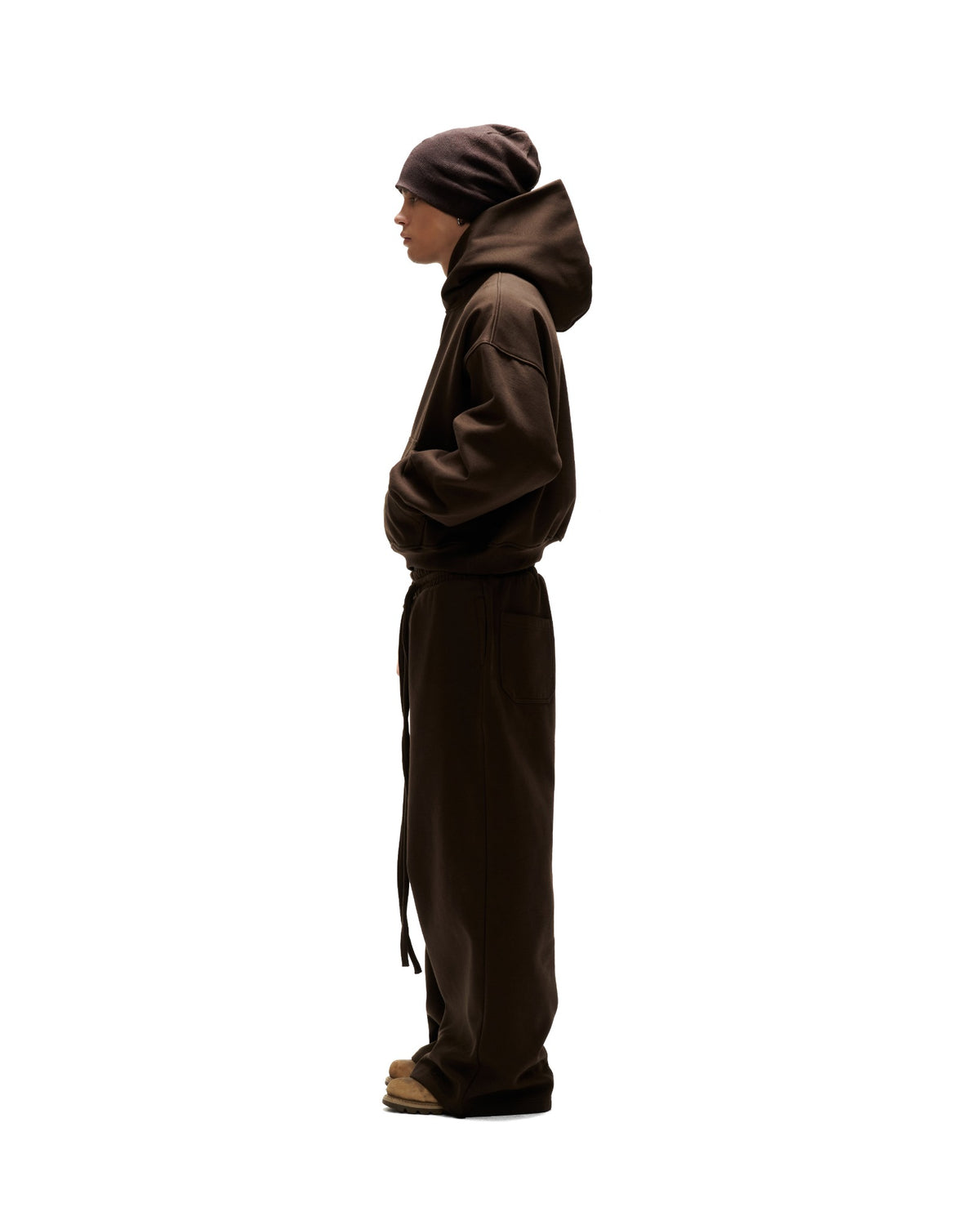JGN8 - "FNOS" SWEAT PANT - BROWN