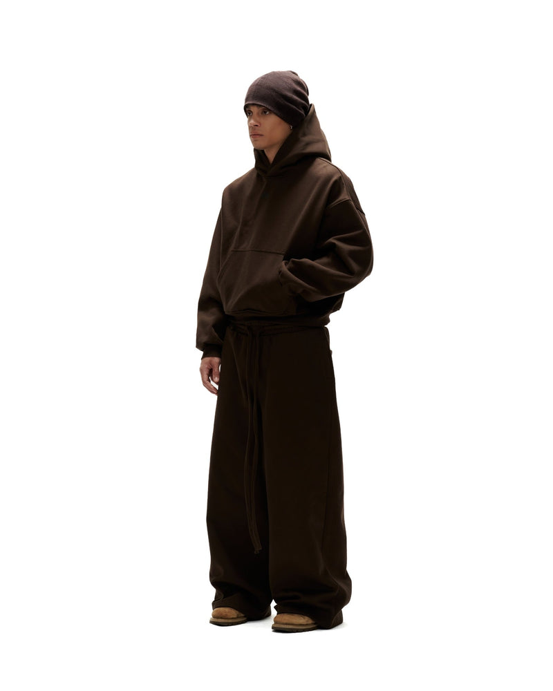 HD21- "FNOS" BASIC HOODIE - BROWN